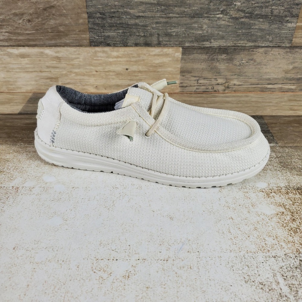 Hey Dude Wally Sport Mesh Mens Loafer Shoes Sz 9 Linda Comfort Slip On Round Toe